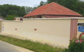Mur de cloture maison traditionnelle Yonne 89